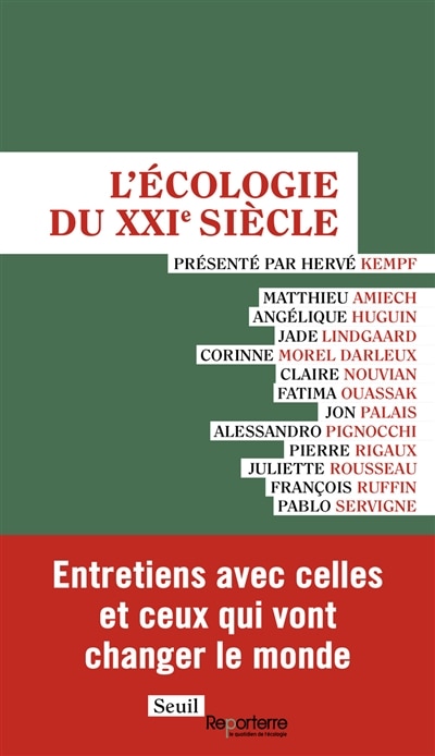 Front cover_L' &eacute;cologie du XXIe si&egrave;cle