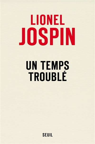 Front cover_Un temps troublé