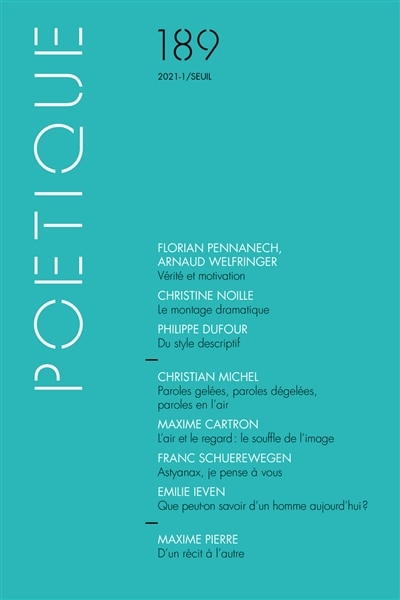 Couverture_Po&eacute;tique, n&deg;189
