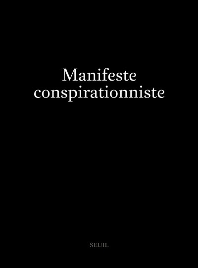 Front cover_Manifeste conspirationniste