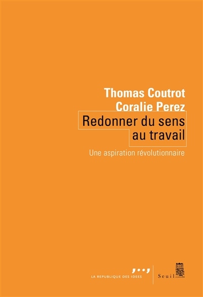 Front cover_Redonner du sens au travail