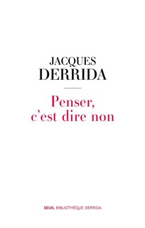 Front cover_Penser, c'est dire non