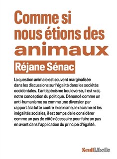 Front cover_Comme si nous étions des animaux
