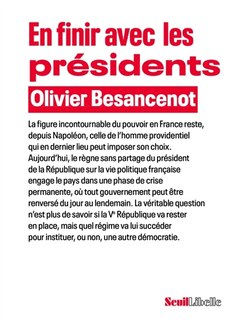 Front cover_En finir avec les présidents
