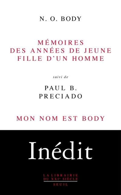 Couverture_M&eacute;moires des ann&eacute;es de jeune fille d'un homme ; Mon nom est Body