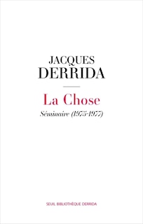 Front cover_La chose