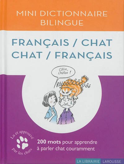 Front cover_Mini dictionnaire bilingue fran&ccedil;ais chat chat fran&ccedil;ais