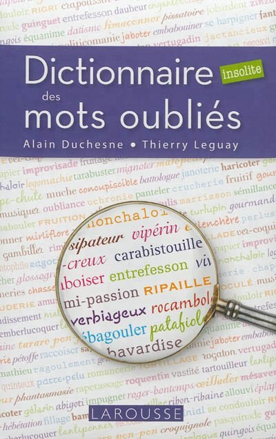 Couverture_Dictionnaire insolite des mots oubliés