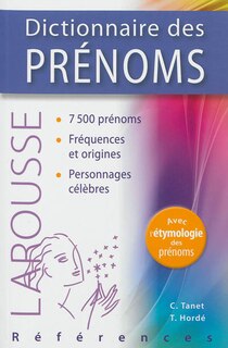 Front cover_Dictionnaire des prénoms