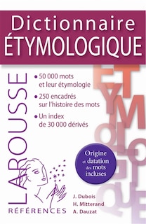 Front cover_Dictionnaire étymologique