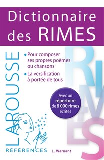 Front cover_Dictionnaire des rimes