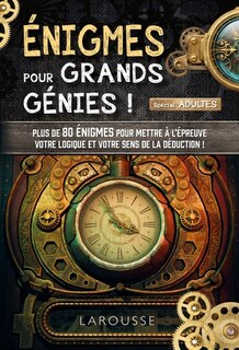 Front cover_Enigmes pour grands génies (adultes)