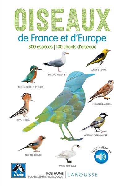Front cover_Oiseaux de France et d'Europe : 800 espèces, 100 chants d'oiseaux