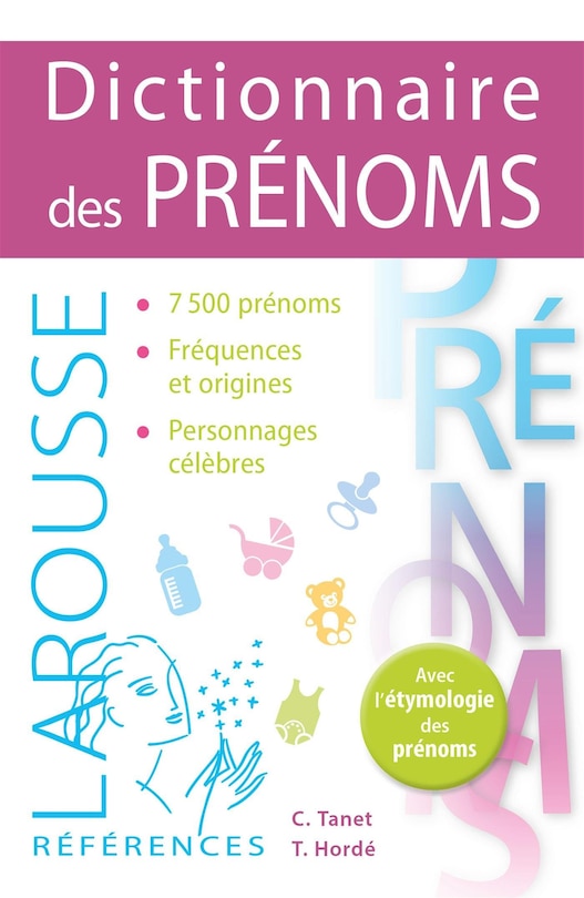 Couverture_Dictionnaire des pr&eacute;noms
