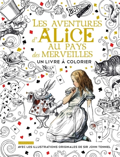 Front cover_Les aventures d'Alice au pays des merveilles : un livre à colorier