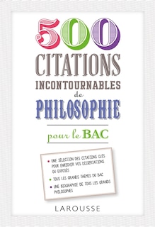 Couverture_500 citations incontournables de philosophie pour le BAC