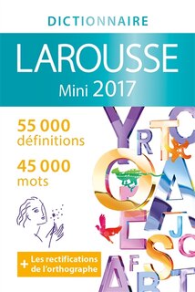 Front cover_Dictionnaire mini Larousse 2017