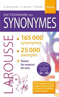 Front cover_Larousse Dictionnaire des synonymes poche 2017