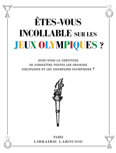Front cover_Etes vous incollable sur les jeux olympiques