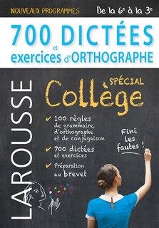 Front cover_700 dictées et exercices d'orthographe
