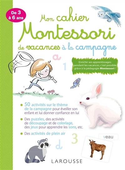 Front cover_Mon cahier Montessori de vacances à la campagne