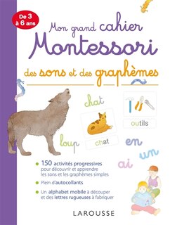 Couverture_Mon grand cahier Montessori des sons et des graphèmes