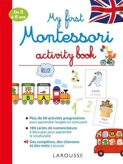 My first Montessori activity book: de 3 à 6 ans
