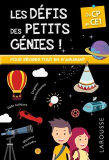 Couverture_Les d&eacute;fis des petits g&eacute;nies, du CP au CE1
