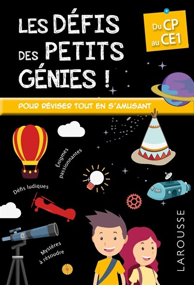 Couverture_Les d&eacute;fis des petits g&eacute;nies, du CP au CE1