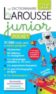 Couverture_Le dictionnaire Larousse junior poche +, 7-11 ans, CE, CM