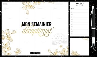 Front cover_Il est temps de vivre la vie que tu t'es imaginée : mon semainier décoptimist'