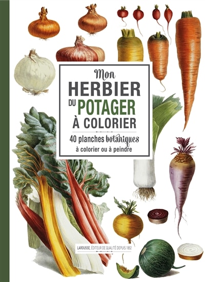 Front cover_Mon herbier du potager &agrave; colorier