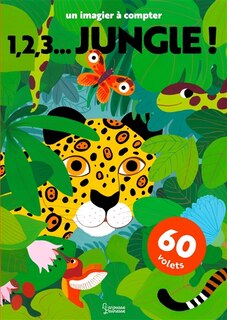 Front cover_1, 2, 3... jungle ! : un imagier à compter