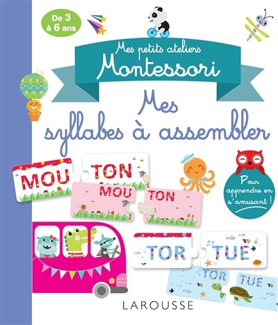 Couverture_Mes petits cahiers Montessori - Mes syllabes &agrave; assembler
