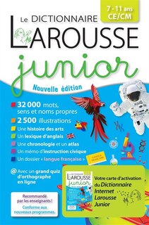 Front cover_Dict. junior ce/cm 7-11 ans -ne