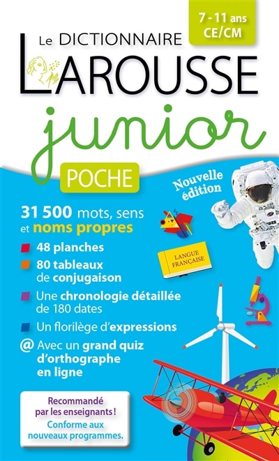 Front cover_Le dictionnaire Larousse junior poche, 7-11 ans, CE-CM