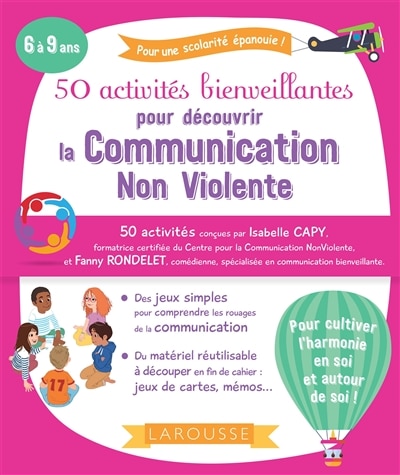 Front cover_50 activités bienveillantes pour découvrir la communication non violente : 6 à 9 ans