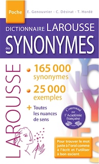 Couverture_Dictionnaire Larousse des synonymes