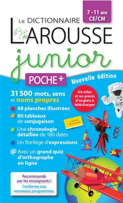 Front cover_LAROUSSE JUNIOR 7-11 ANS POCHE PLUS