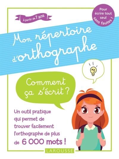 Front cover_Mon repertoire d'orthographe