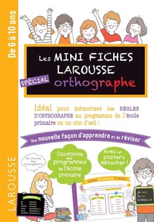 Couverture_Mes mini-fiches Larousse spécial orthographe