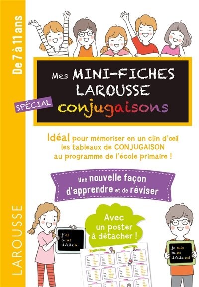 Front cover_Mes mini-fiches Larousse spécial conjugaisons : de 7 à 11 ans