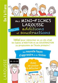 Couverture_Mes mini-fiches Larousse spécial additions et soustractions