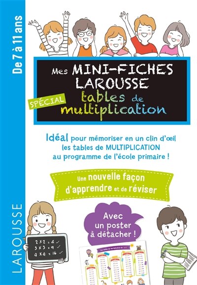 Front cover_Mes mini-fiches Larousse spécial tables de multiplication