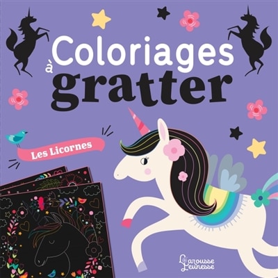 Front cover_Coloriages a gratter -licornes
