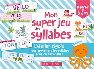 Couverture_Mon super jeu des syllabes : l'atelier rigolo pour apprendre les syllabes tout en s'amusant !