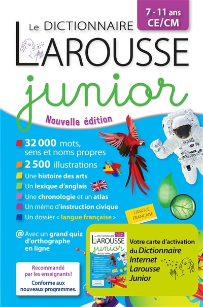 Front cover_Dict.larousse junior 7-11 ans ce/cm -ne