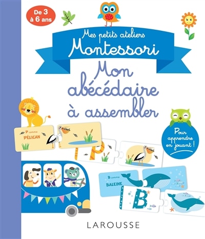 Couverture_Atelier Montesorri: Mon abécédaire à assembler : de 3 à 6 ans