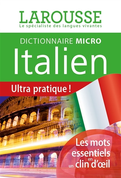 Front cover_Dictionnaire micro Larousse italien : francese-italiano, italiano-francese