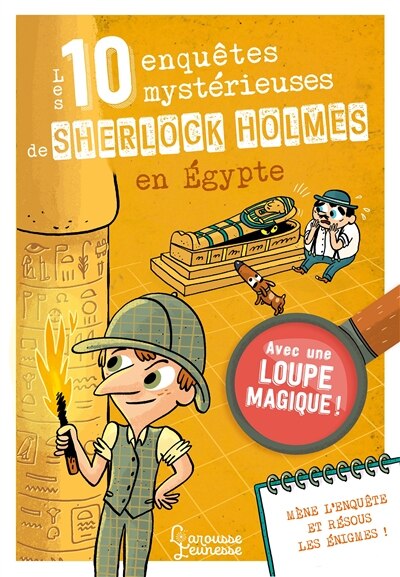 Couverture_Les 10 enquêtes mystérieuses de Sherlock Holmes en Egypte